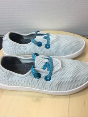 Allbirds Womens TS Tree Skippers Shoes Casual Lace Up Light Blue Mesh Size 8